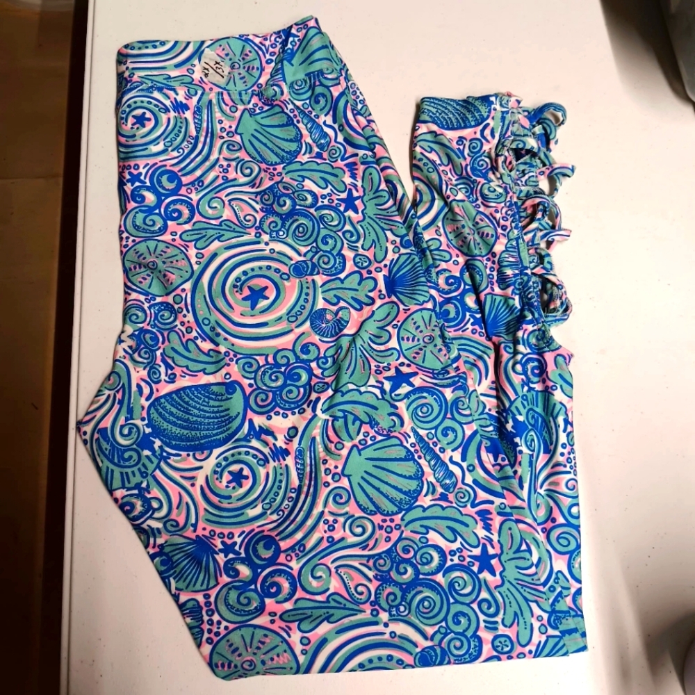 Simply Southern Paisley Leggings EUC